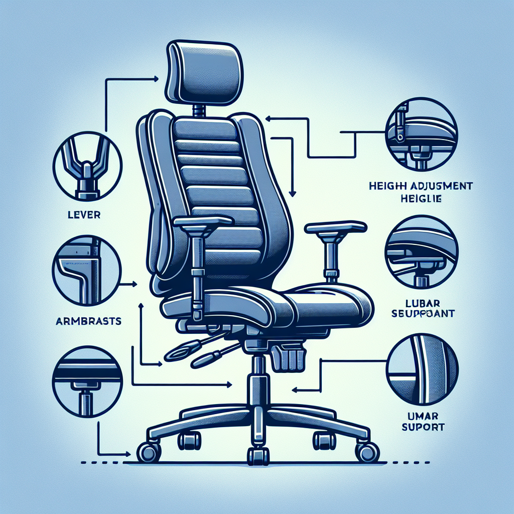 Regulacje i dostosowania krzesła obrotowego dla zdrowego siedzenia
