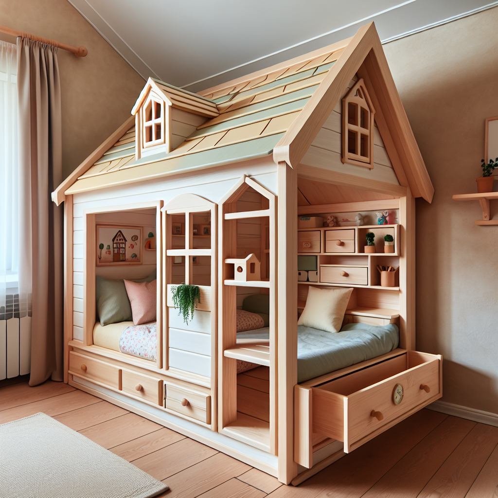 Zbuduj dziecięcy raj z łóżkiem domek i ukrytą przestrzenią do przechowywania