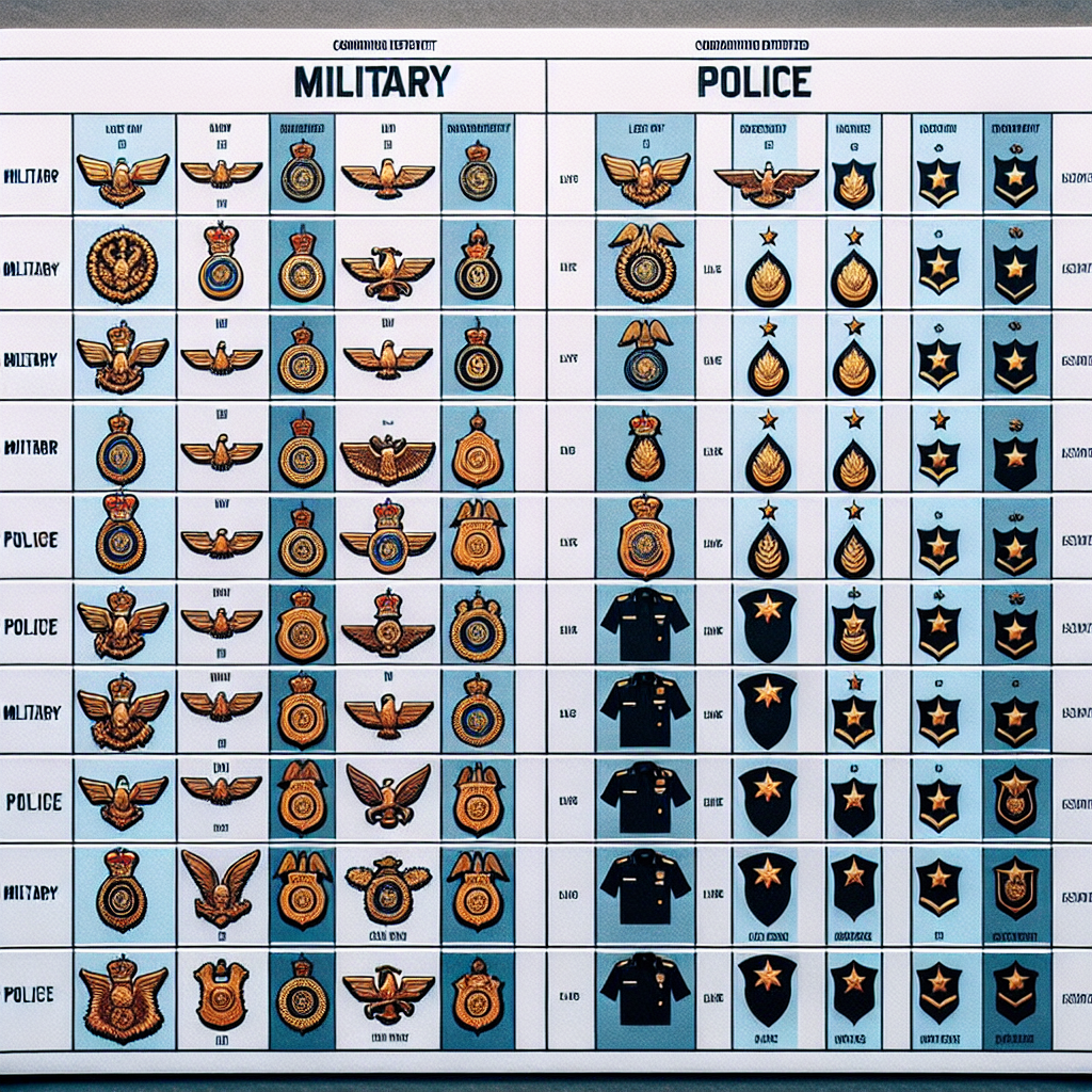 Stopnie policyjne a wojskowe – jakie są różnice w hierarchii i nazwach?
