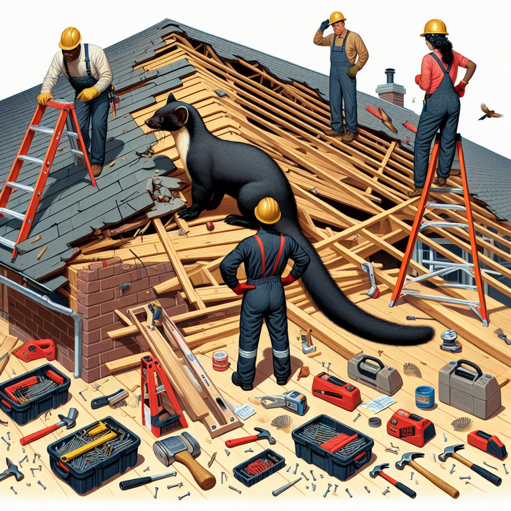 Ile trwa naprawa dachu po kunie i jak się do niej przygotować?